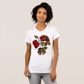 Antiek rode roze t-shirt (Voorkant volledig)