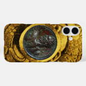 ANTIEK ROMAN BRONZE MEDALLION MET GOLD GRIFFINS Case-Mate iPhone CASE (Achterkant (horizontaal))