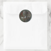 ANTIEK ROMAN BRONZE MEDALLION SEPTIMUS SEVERUS RONDE STICKER (Tas)