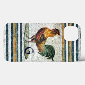 ANTIEK ROMAN MOSAICS/ROOSTER MONOGRAM Case-Mate iPhone CASE (Achterkant (horizontaal))