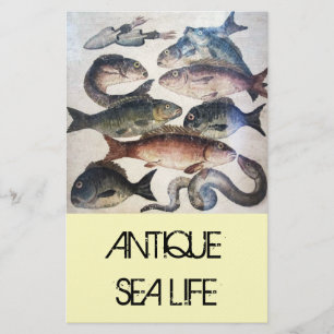 ANTIEK ROMAN MOSAICS, VISSEN, OCEAAN ZEE LIFE SCEN BRIEFPAPIER