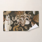Antiek Roman Mozaïek Pompeii Zee Life Stone Mozaïe Bad Handdoek (Handdoek)