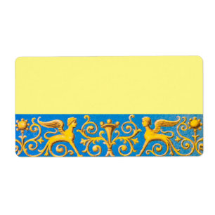 Antiek roman patroon etiket