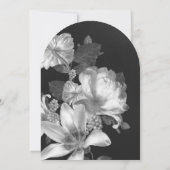 Antiek Romantische BW-bruiloft Kaart (Achterkant)