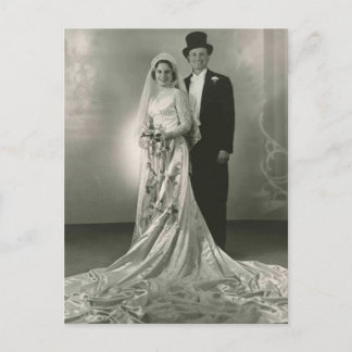 Antiek Romantische foto's en groomfoto's Briefkaart