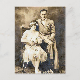  Antiek Romantische foto's en groomfoto's Briefkaart