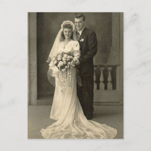  Antiek Romantische foto's en groomfoto's Briefkaart