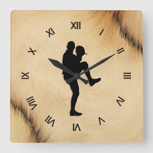 Antiek Romeinse getallen van de Pitcher van de Bas Vierkante Klok (Voorkant)