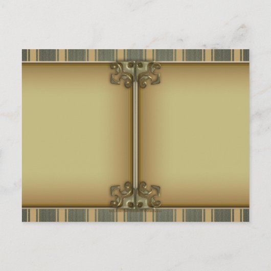 Antiek Roos (groen) Gepersonaliseerd Briefkaart (Achterkant)