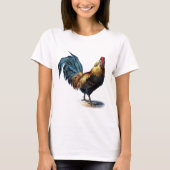 Antiek Rooster-leder T-shirt (Voorkant)
