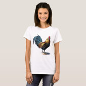 Antiek Rooster-leder T-shirt (Voorkant volledig)