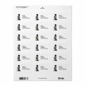 ANTIEK ROTERENDE TELEFOONADRESLABELS ETIKET (Full Sheet)