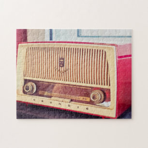 ANTIEK ROZE RADIO PUZZELS PUZZEL