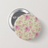  Antiek Roze Roze Floral botanisch Ronde Button 5,7 Cm (Voorkant /achterkant)