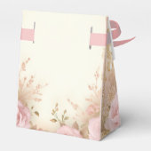 Antiek Roze Rozen Dank u Bedankdoosjes (Achterkant)