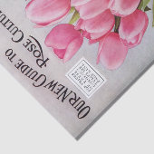 Antiek roze tulpen Papier voor Catalogus van tuinh (Detail)