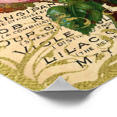 Antiek Rozen parfum Poster (Hoek)