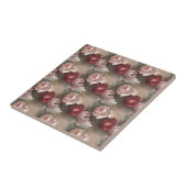 Antiek Rozen Tegel Tegeltje (Zijkant)