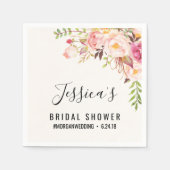 Antiek Rozen Vrijgezellenfeesten servetten (Voorkant)