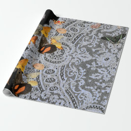 ANTIEK RUIMTE MET BOTERFLIES WRAPPPAPIER CADEAUPAPIER