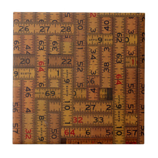 Antiek Ruler Measured Patroon Tegeltje