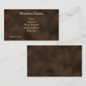 Antiek rustieke Metal-Look Visitekaartjes (Voorkant / Achterkant)