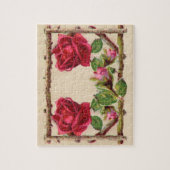 Antiek Rustige Rozen  ventilator Legpuzzel (Verticaal)