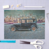  Antiek Rustige zwarte oude kooi Tissuepapier (Craft)