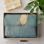 Antiek Scène Man Roeiboot Tissuepapier (Geschenk)