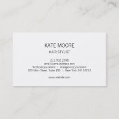  Antiek schaar haarlijst Visitekaartje (Achterkant)