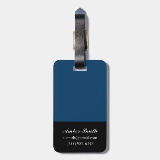 Antiek scheepsblauwdruk I Bagagelabel (Achterkant verticaal)