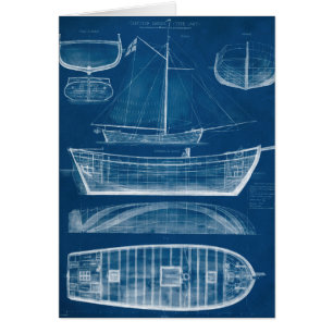 Antiek scheepsblauwdruk II