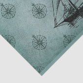 Antiek Scheepvaart Tissuepapier (Detail)