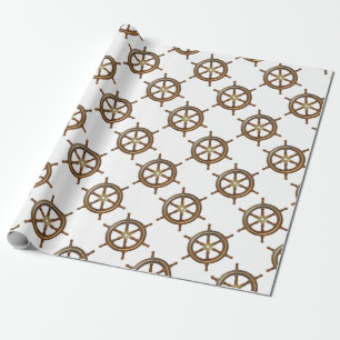 Antiek scheprad cadeaupapier