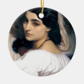 Antiek schilderij van de ispanische dame keramisch ornament (Voorkant)