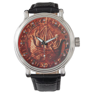 ANTIEK SCHIP, GALLEON Red Wax Seal Horloge