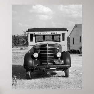 Antiek School Bus, Greensboro, Georgia, 1941 Poster