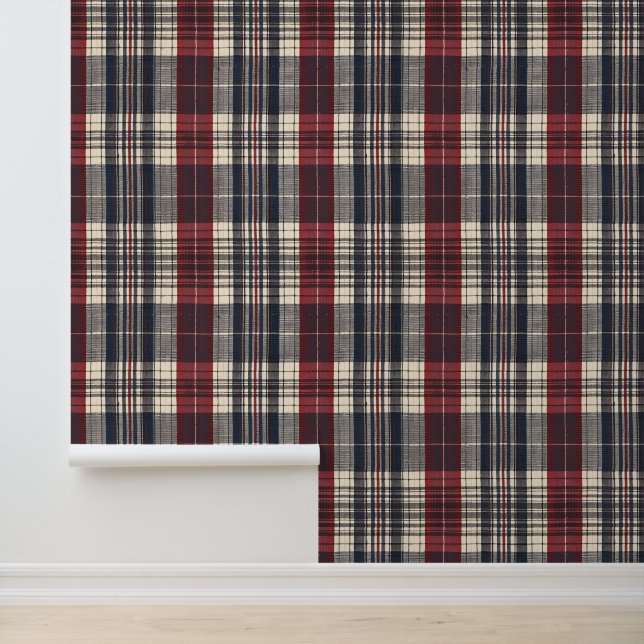 Antiek Schotse tartan Behang (Applicatie)