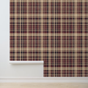 Antiek Schotse tartan Behang