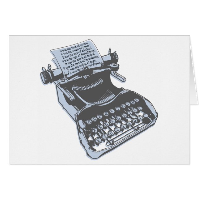 Antiek schrijfmachine (Voorkant Horizontaal)