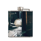  Antiek schrijfmachine Heupfles (Achterkant)