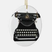 Antiek schrijfmachine keramisch ornament (Rechts)