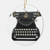 Antiek schrijfmachine keramisch ornament (Links)