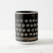 Antiek schrijfmachine mok (Midden)