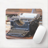 Antiek schrijfmachine Mousepad Muismat (Met muis)