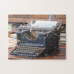 Antiek schrijfmachine Puzzle Legpuzzel