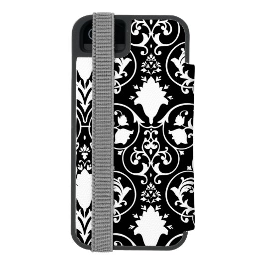 Antiek schuifbalpapier incipio iPhone portemonnee hoesje (Agenda Achterkant)