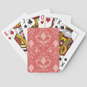 Antiek schuifbehangpapier pokerkaarten