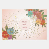  Antiek  script botanisch Inpakpapier Vel (Voorkant 3)