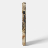 Antiek Shabby Chic Cream Roos Collage Custom Naam Case-Mate iPhone Case (Achterkant / Links)